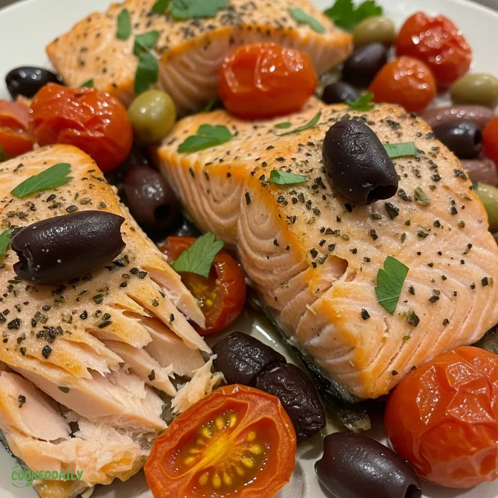 Healthy Mediterranean Baked Salmon 5 Healthy Mediterranean Baked Salmon