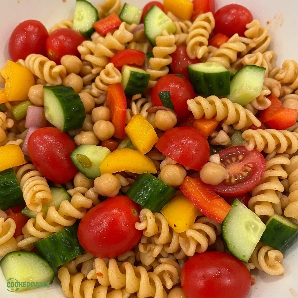 Healthy Zesty Italian Cold Pasta Salad 5 Healthy Zesty Italian Cold Pasta Salad