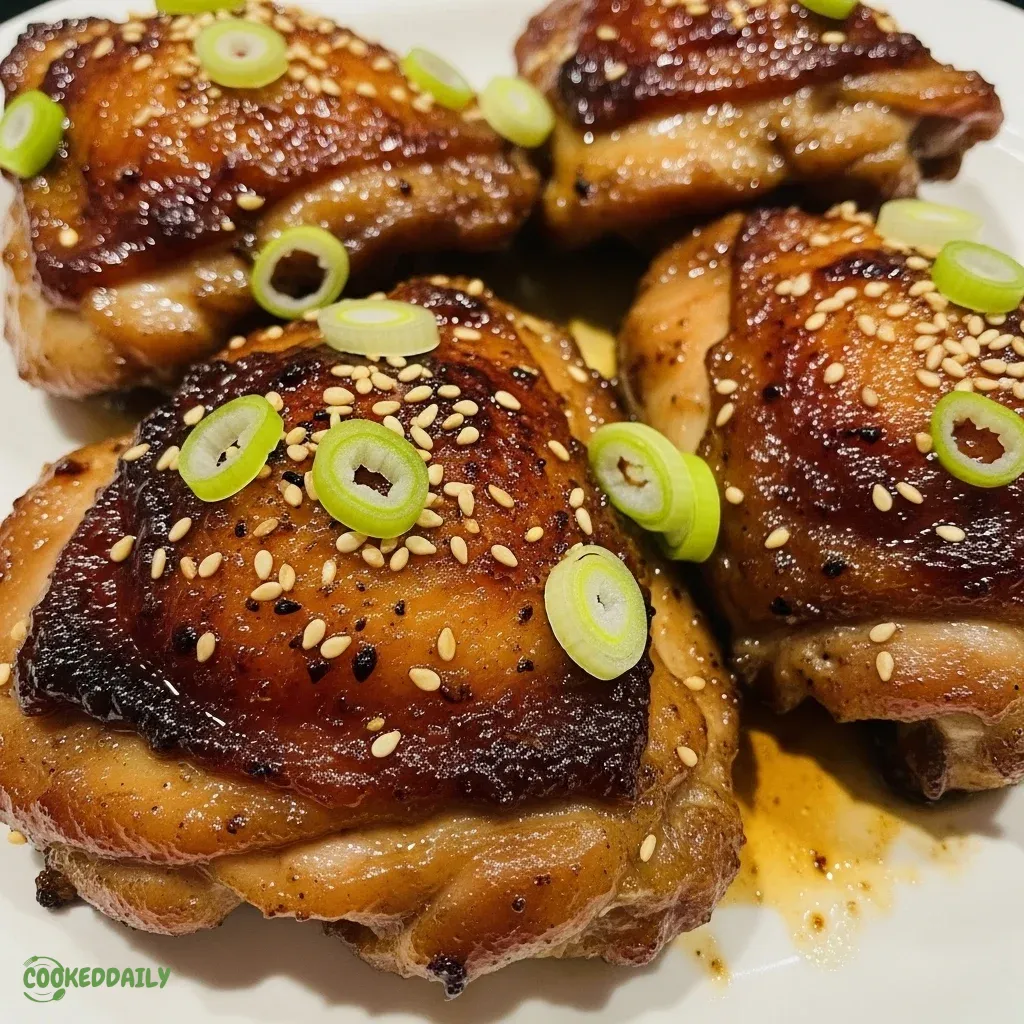 Healthy Air Fryer Korean Soy Garlic Chicken Thighs 5 Healthy Air Fryer Korean Soy Garlic Chicken Thighs