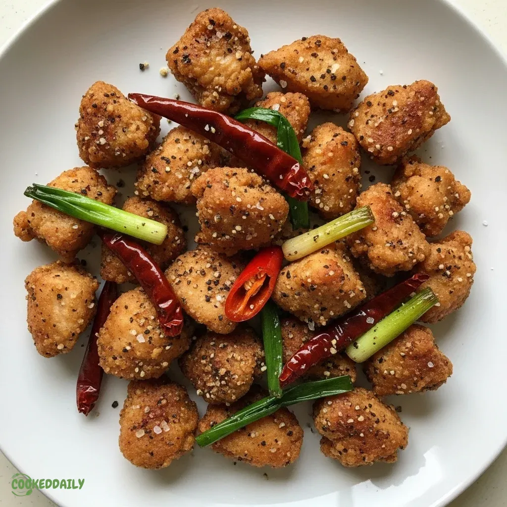 Air Fryer Salt and Pepper Chicken 5 Air Fryer Salt and Pepper Chicken