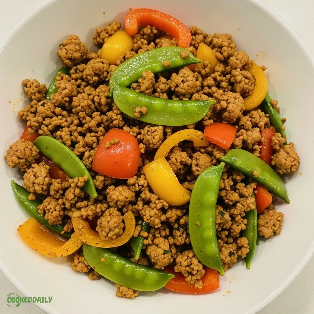 Vegan Spicy Soy Mince Stir Fry 5 Vegan Spicy Soy Mince Stir Fry