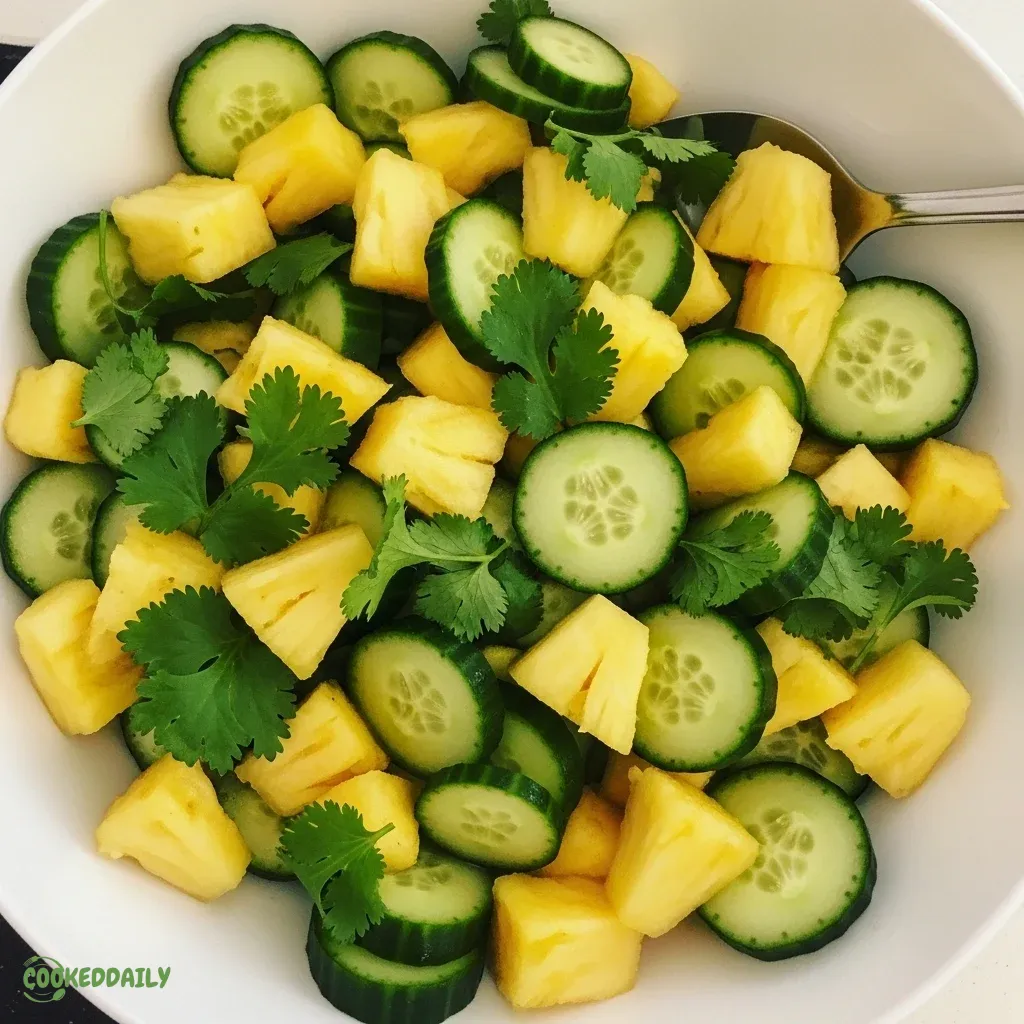 Pineapple Cucumber Salad 5 Pineapple Cucumber Salad