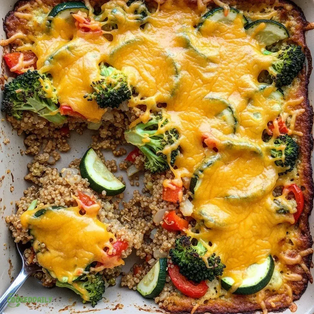 Vegetarian Cheesy Veggie Quinoa Casserole 5 Vegetarian Cheesy Veggie Quinoa Casserole