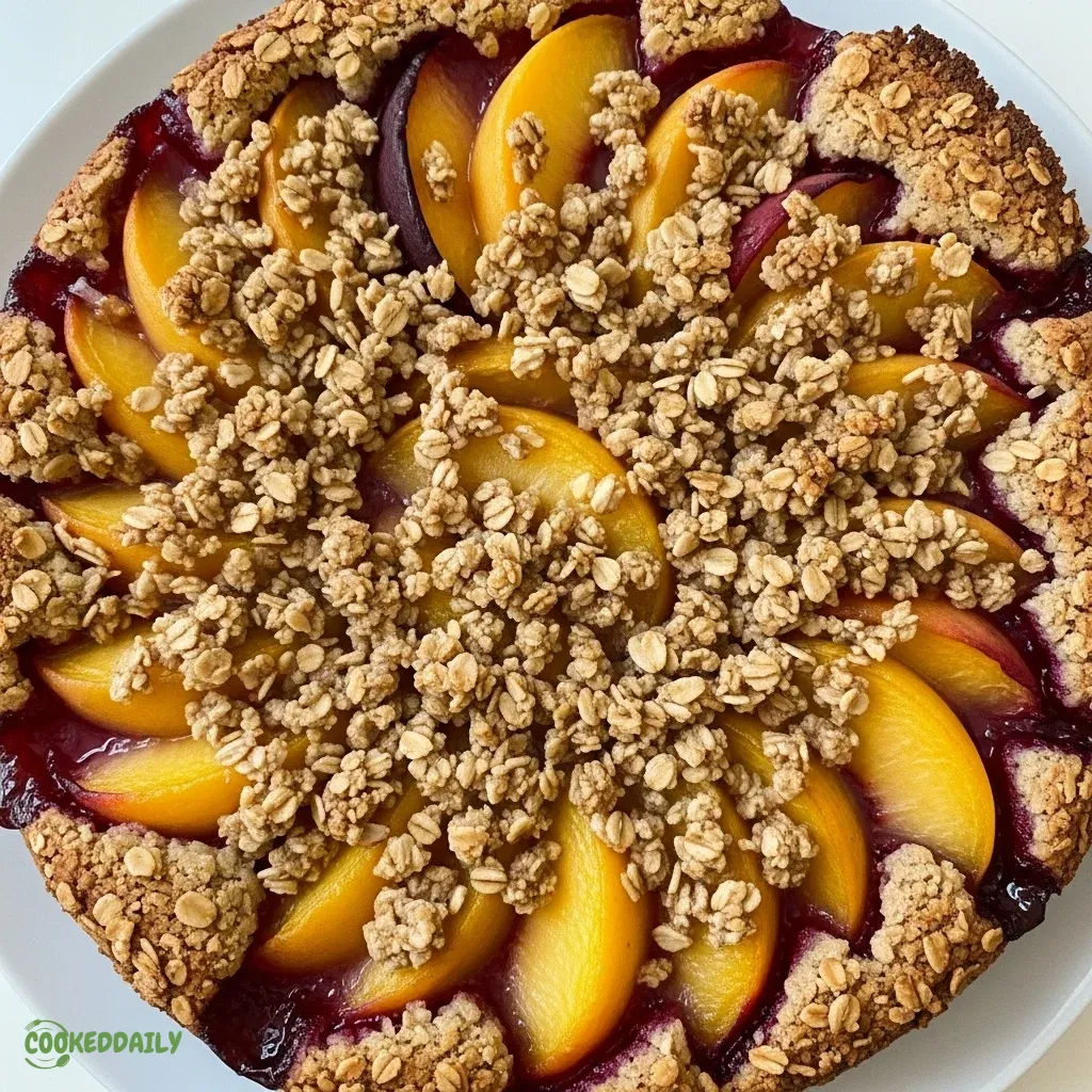 Healthy Gluten-Free Peach Cobbler with Oatmeal Crisp 5 Healthy Gluten-Free Peach Cobbler with Oatmeal Crisp