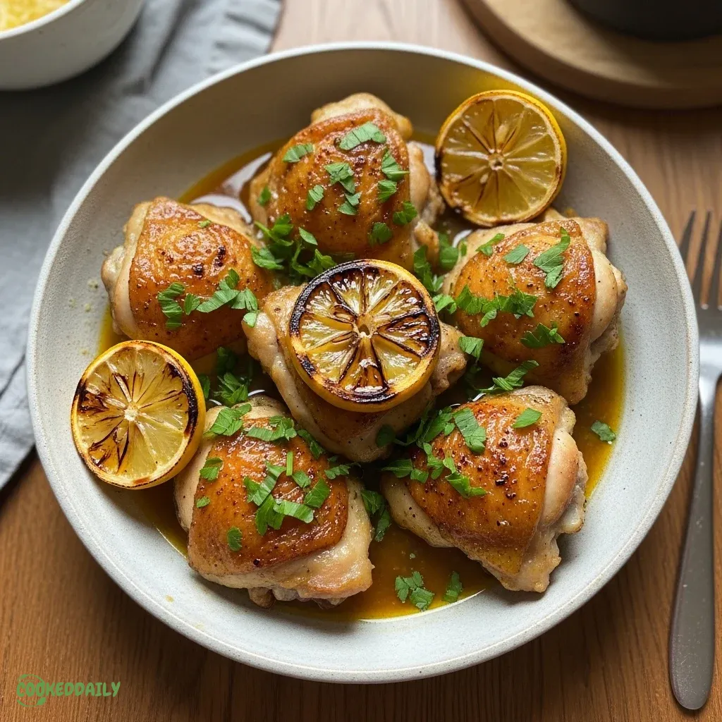 Healthy Lemon Garlic Butter Chicken Thighs 5 Healthy Lemon Garlic Butter Chicken Thighs