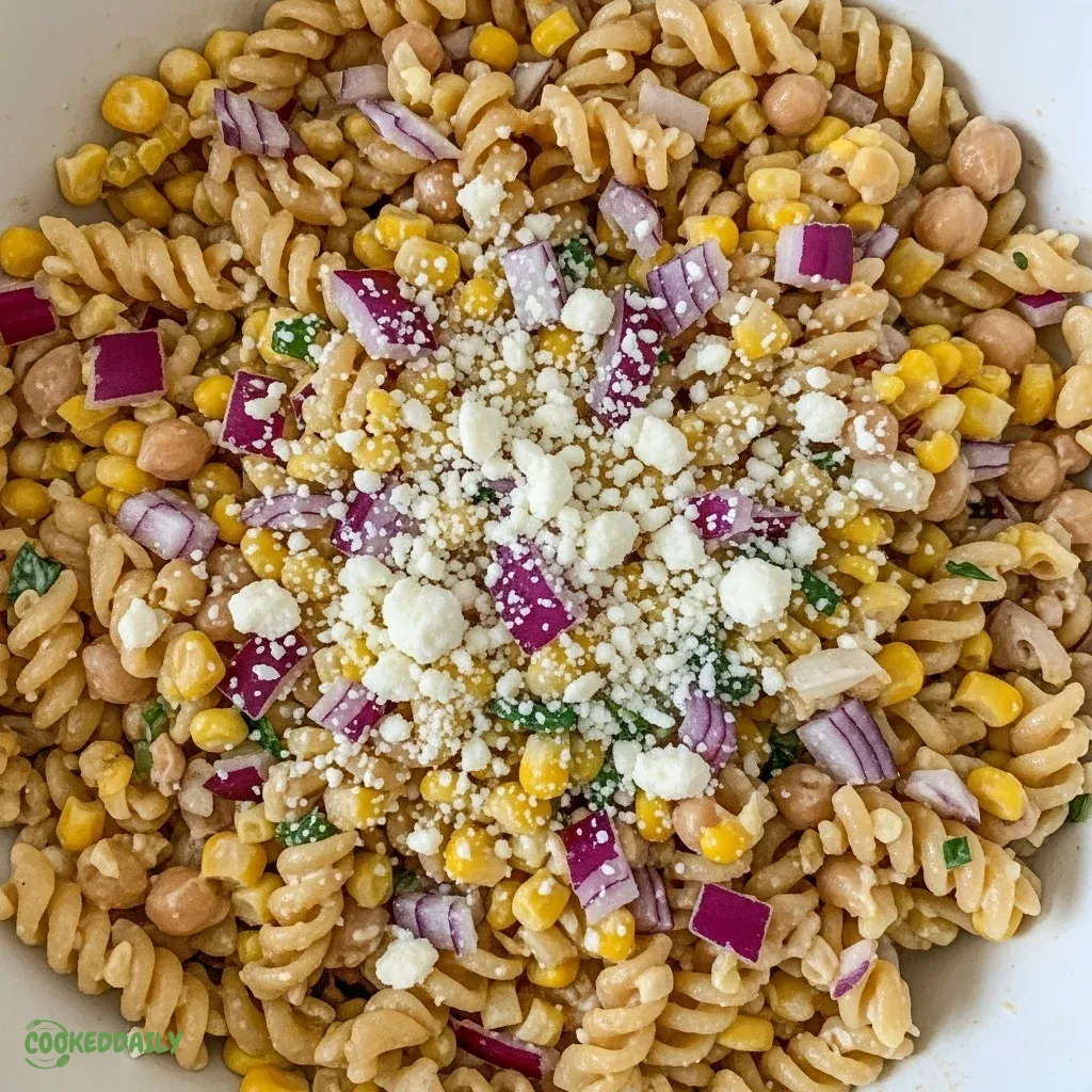 Healthy Mexican Street Corn Pasta Salad 5 Healthy Mexican Street Corn Pasta Salad