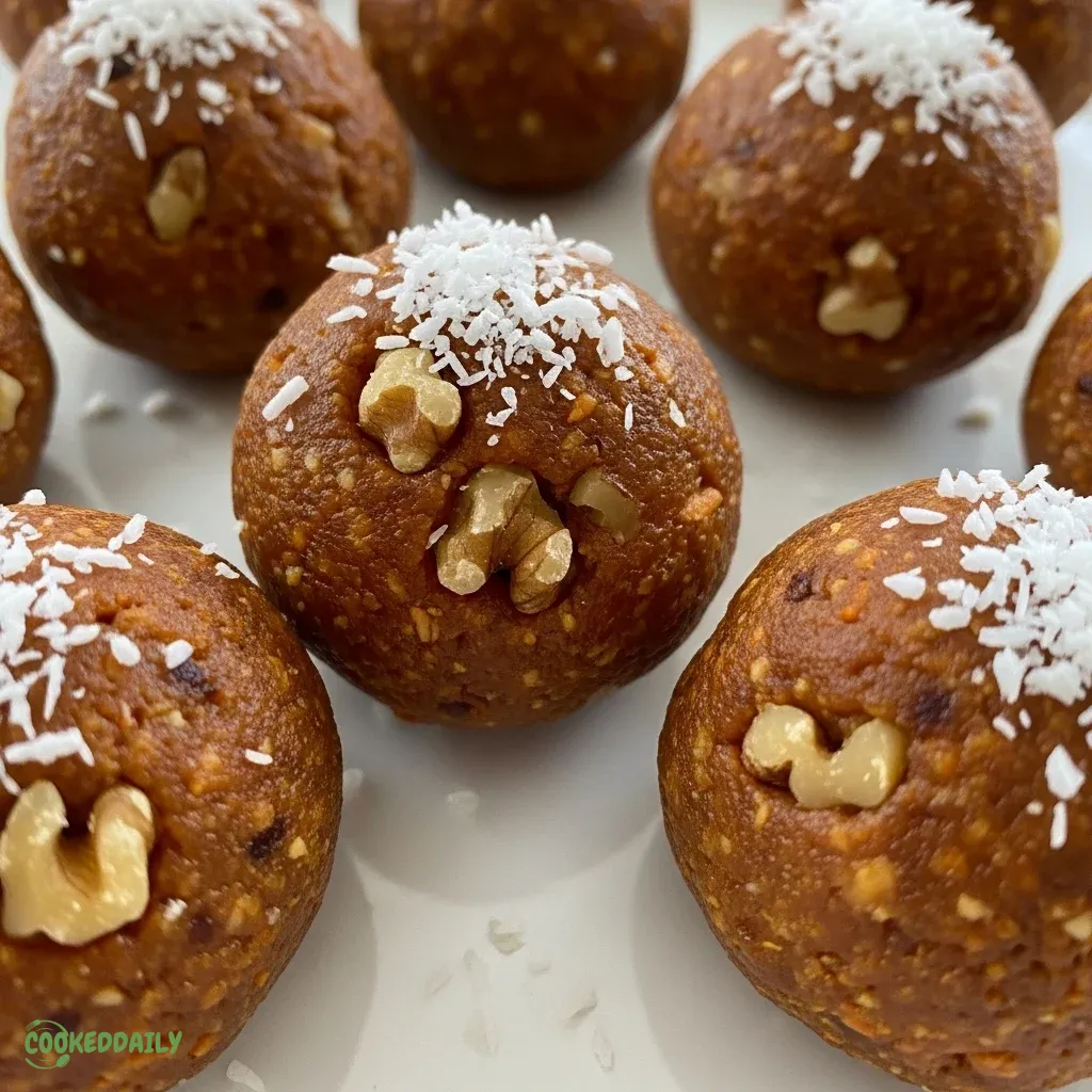 Healthy Carrot Cake Energy Balls 5 Healthy Carrot Cake Energy Balls