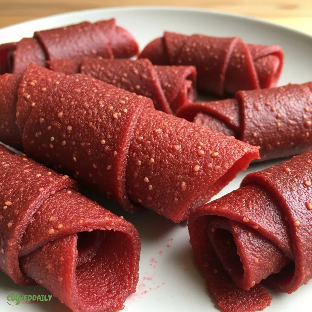 Healthy Homemade Strawberry Fruit Roll-Ups 5 Healthy Homemade Strawberry Fruit Roll-Ups