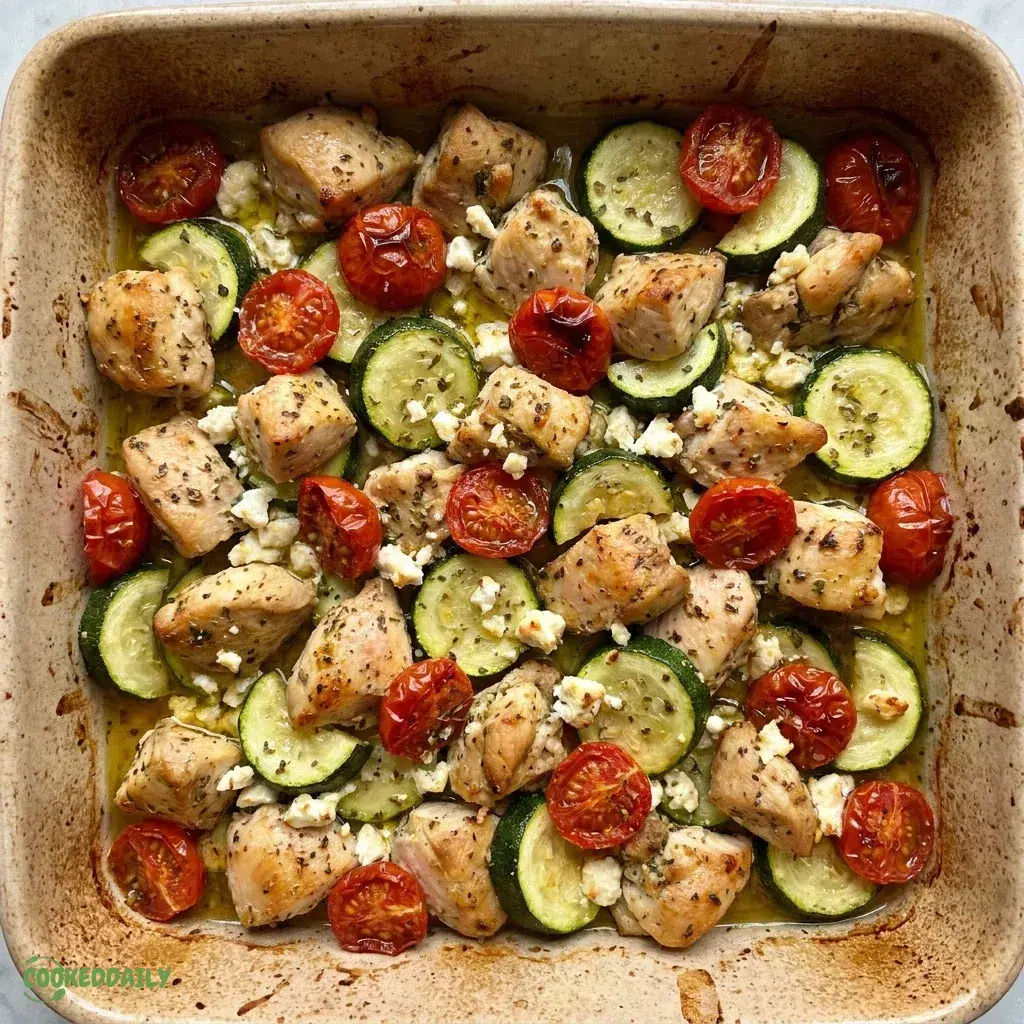 Healthy Mediterranean Chicken Zucchini Bake 5 Healthy Mediterranean Chicken Zucchini Bake