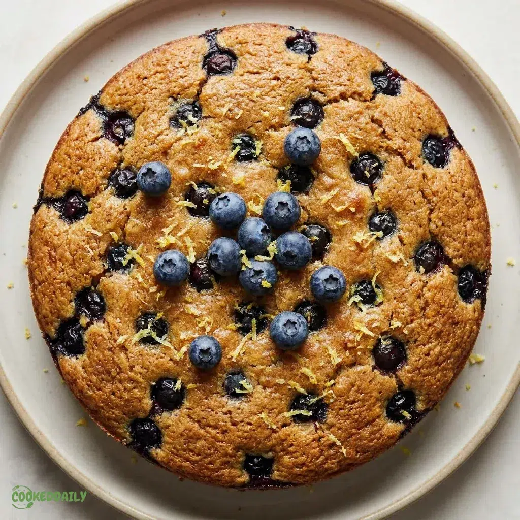 Vegan Lemon Blueberry Cake 5 Vegan Lemon Blueberry Cake