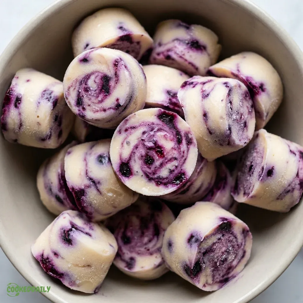 Healthy Frozen Blueberry Swirl Yogurt Bites 5 Healthy Frozen Blueberry Swirl Yogurt Bites