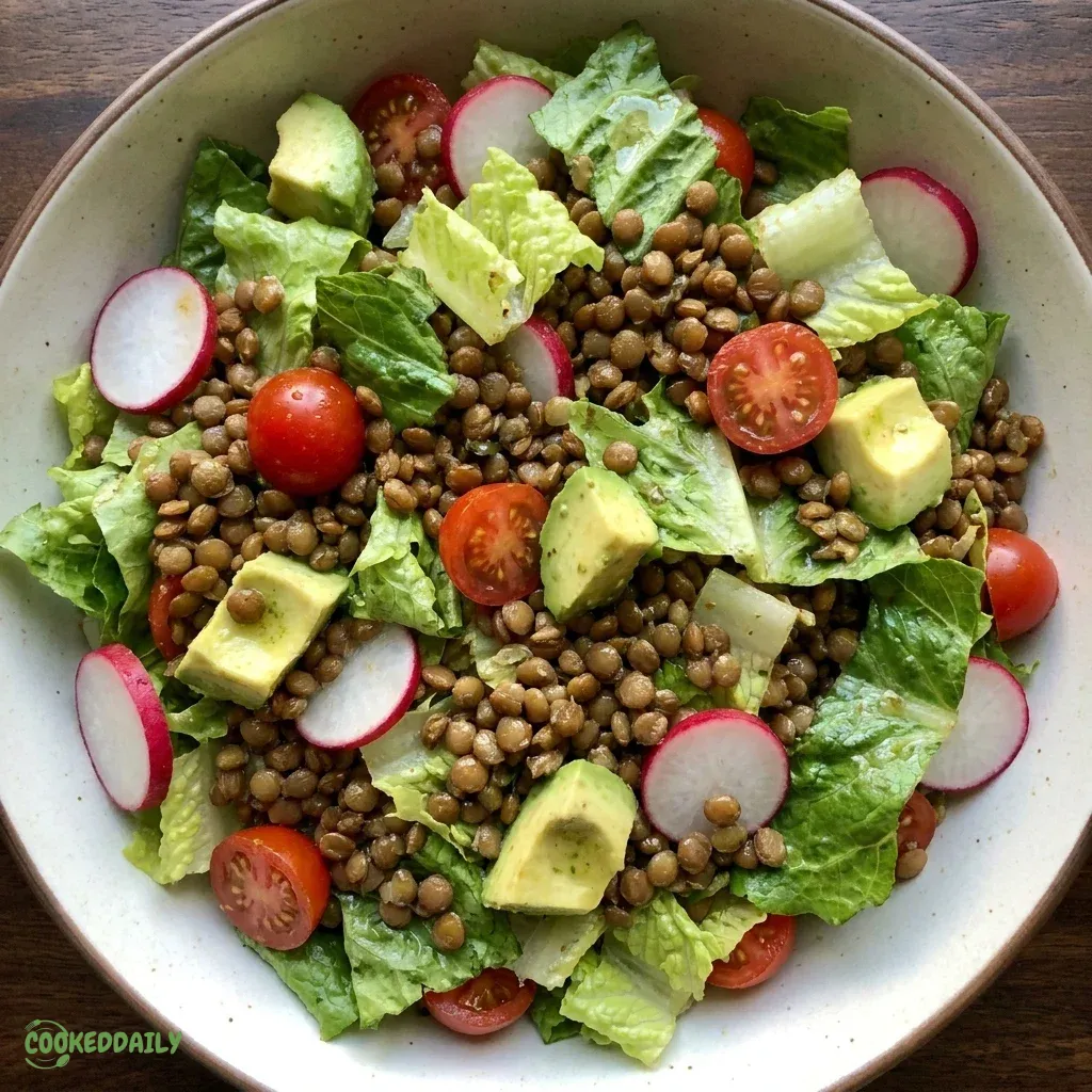 Healthy Lentil Taco Salad 5 Healthy Lentil Taco Salad
