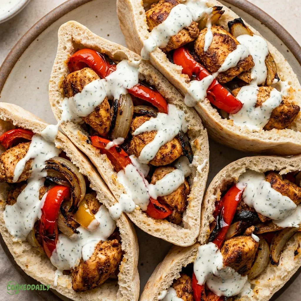 Sheet Pan Chicken Pitas with Herby Ranch 5 Sheet Pan Chicken Pitas with Herby Ranch