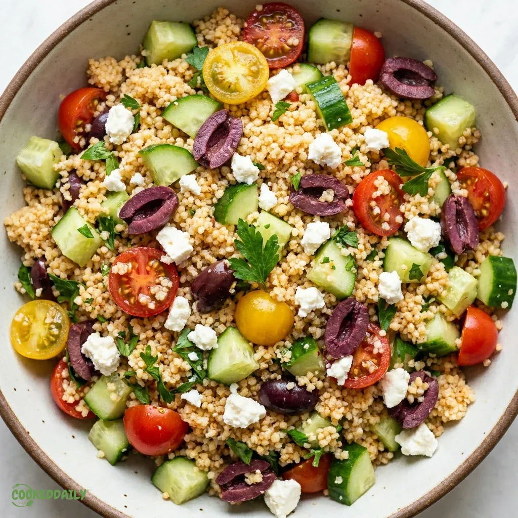 Healthy Mediterranean Couscous Salad 5 Healthy Mediterranean Couscous Salad