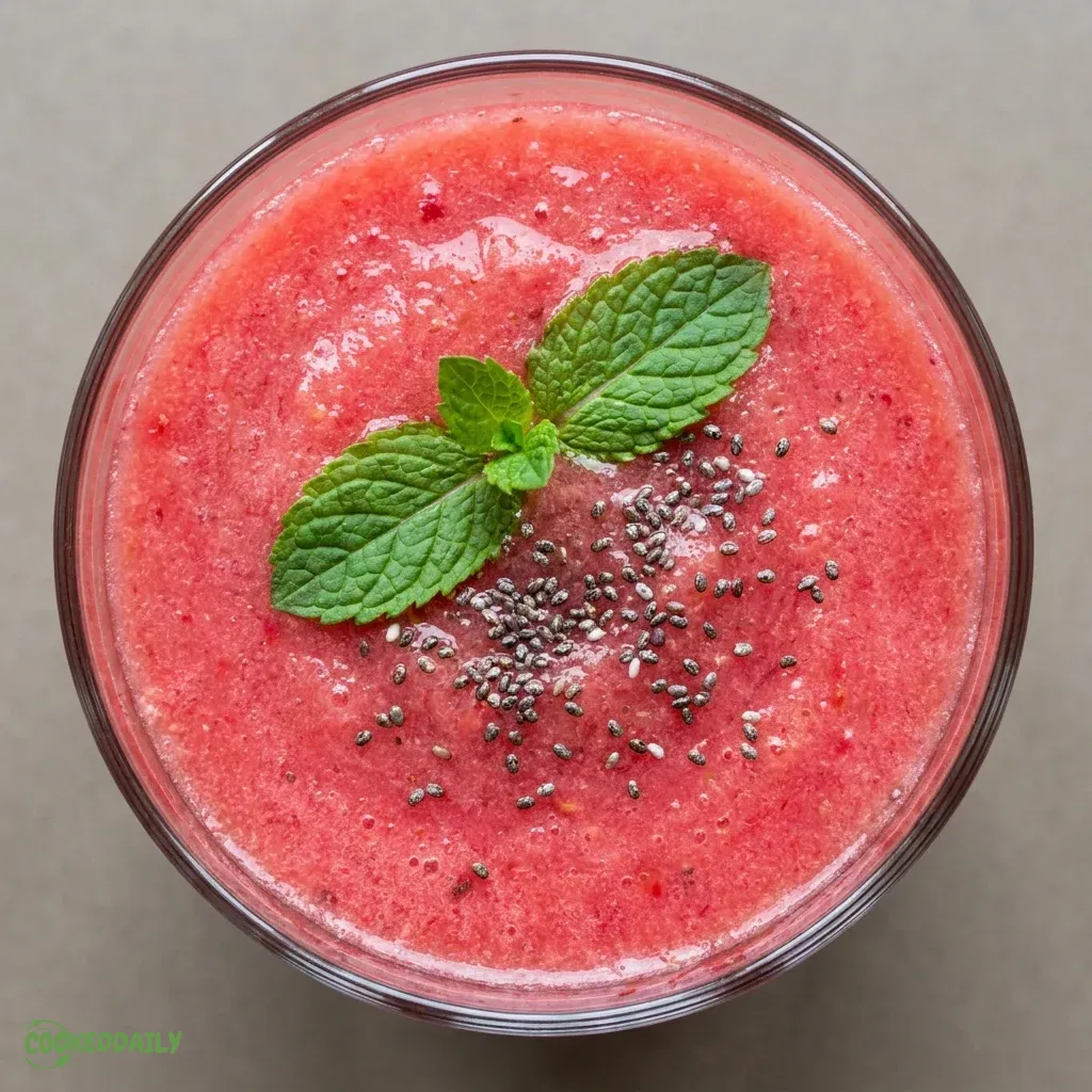 Healthy Watermelon Mint Smoothie 5 Healthy Watermelon Mint Smoothie