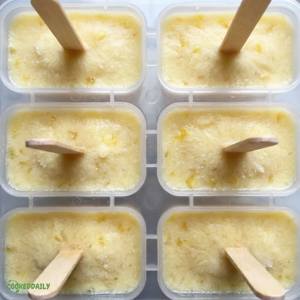 Dairy-Free Homemade Pineapple Popsicles 5 Dairy-Free Homemade Pineapple Popsicles