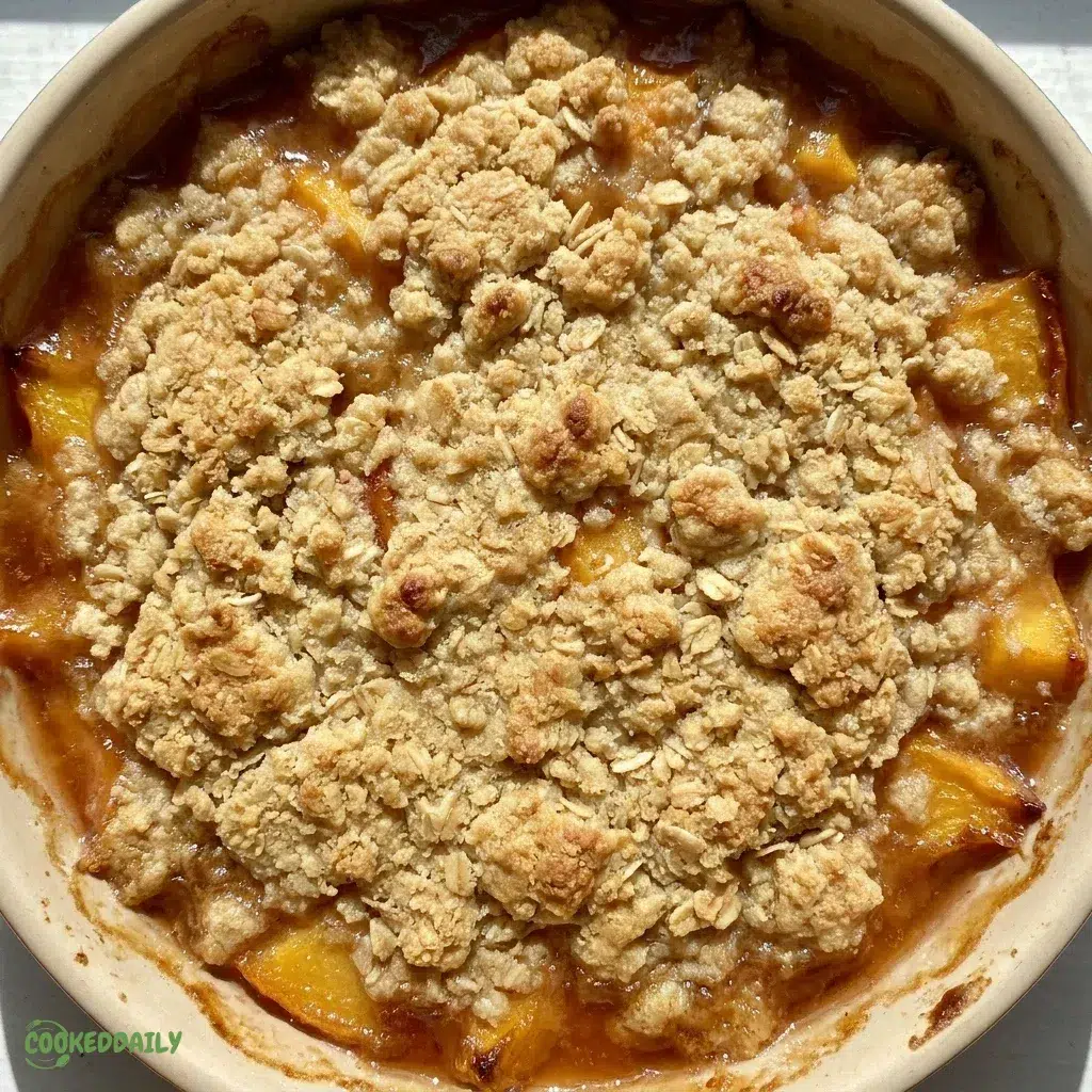 Clean Eating Fresh Peach Cobbler Dessert 5 Clean Eating Fresh Peach Cobbler Dessert