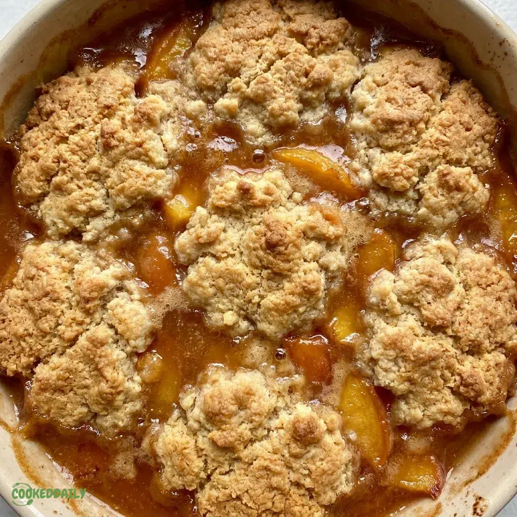 Dairy-Free Baked Healthy Peach Cobbler 5 Dairy-Free Baked Healthy Peach Cobbler