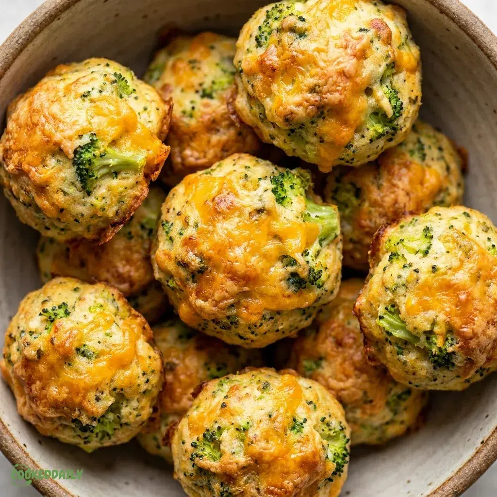 Healthy Baked Broccoli Cheese Balls 5 Healthy Baked Broccoli Cheese Balls