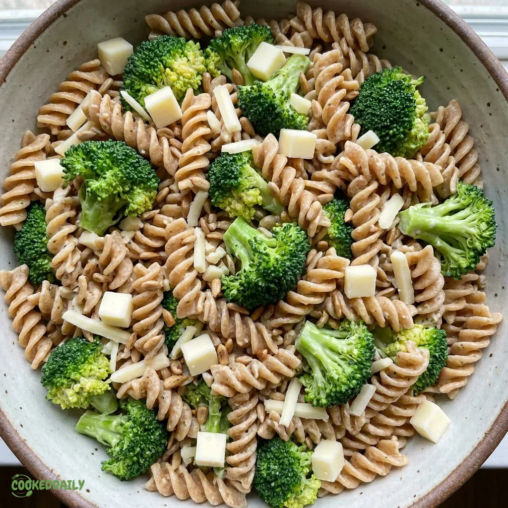 Healthy Broccoli Cheddar Pasta Salad 5 Healthy Broccoli Cheddar Pasta Salad