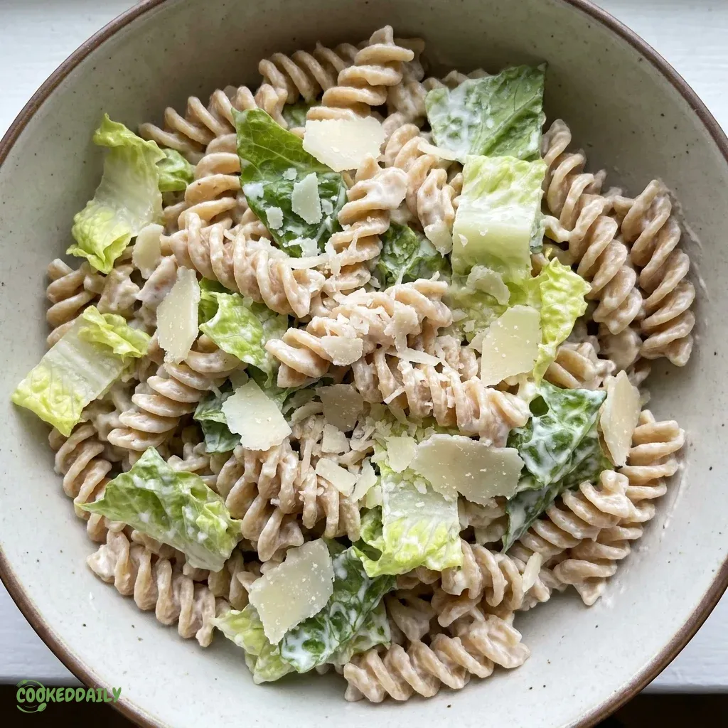 Healthy Creamy Caesar Pasta Salad 5 Healthy Creamy Caesar Pasta Salad