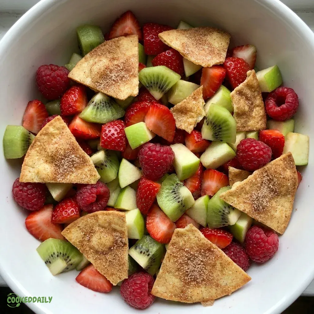 Healthy Fruit Salsa with Cinnamon Baked Chips 5 Healthy Fruit Salsa with Cinnamon Baked Chips