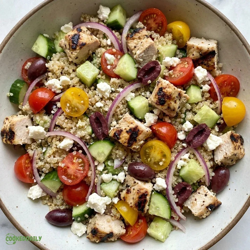 Healthy Greek Chicken Salad Bowls 5 Healthy Greek Chicken Salad Bowls
