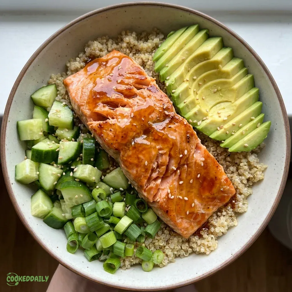 Healthy Honey Sriracha Salmon Bowls 5 Healthy Honey Sriracha Salmon Bowls
