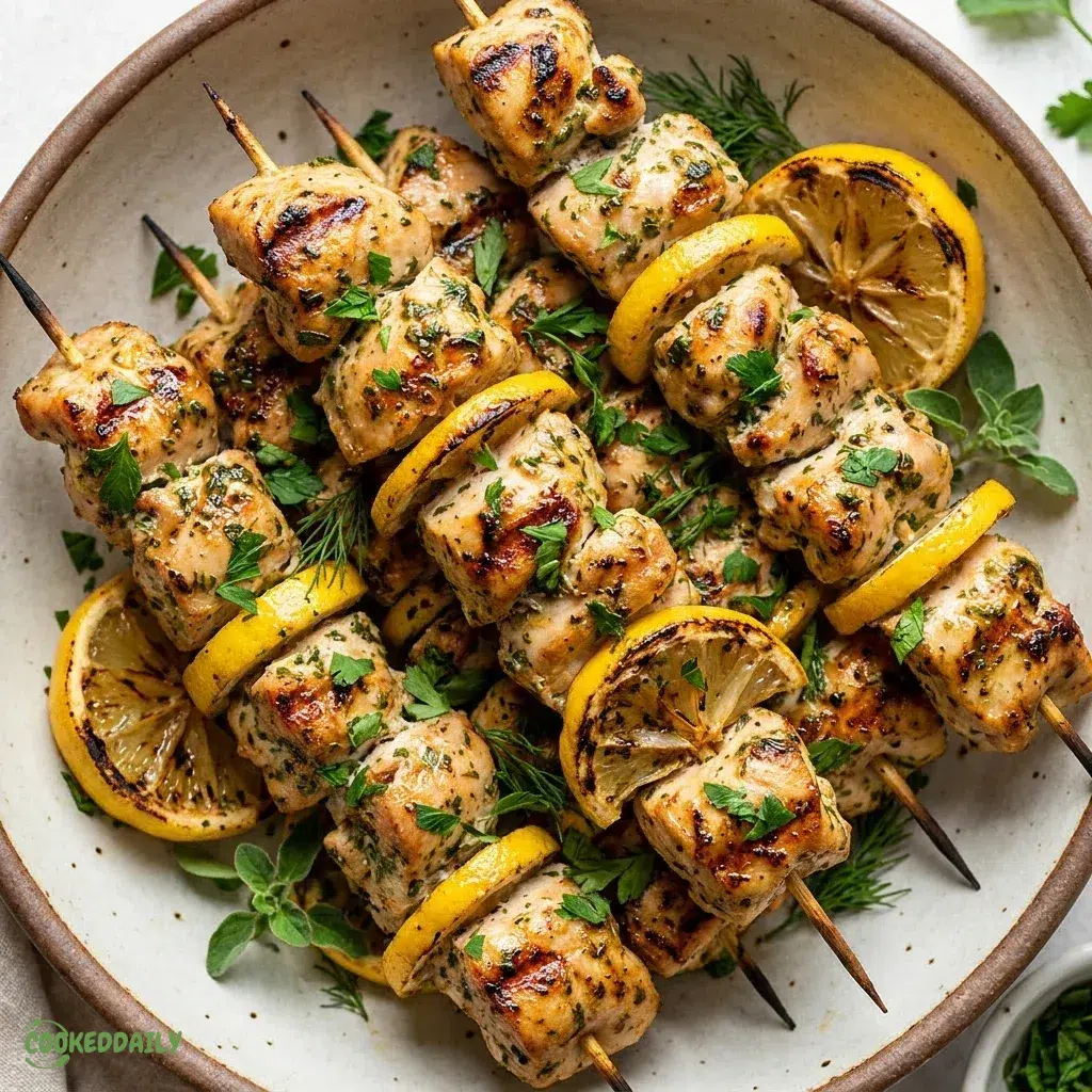 Healthy Lemon Herb Grilled Chicken Skewers 5 Healthy Lemon Herb Grilled Chicken Skewers