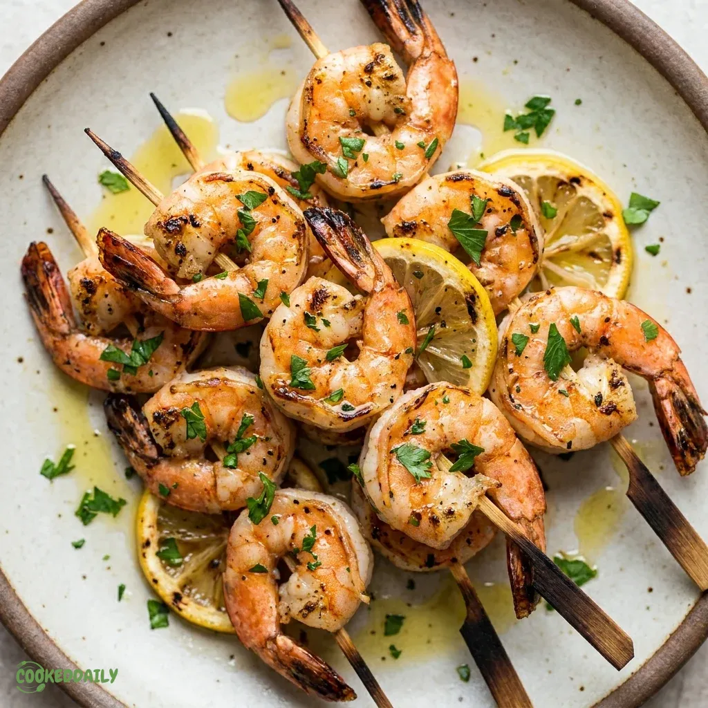 Healthy Lemon Herb Grilled Shrimp Skewers 5 Healthy Lemon Herb Grilled Shrimp Skewers