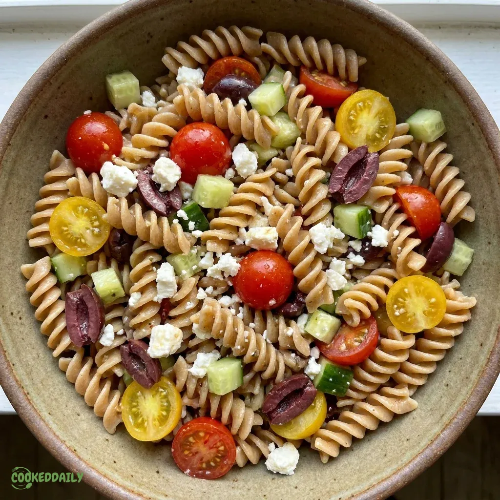 Healthy Mediterranean Pasta Salad 5 Healthy Mediterranean Pasta Salad