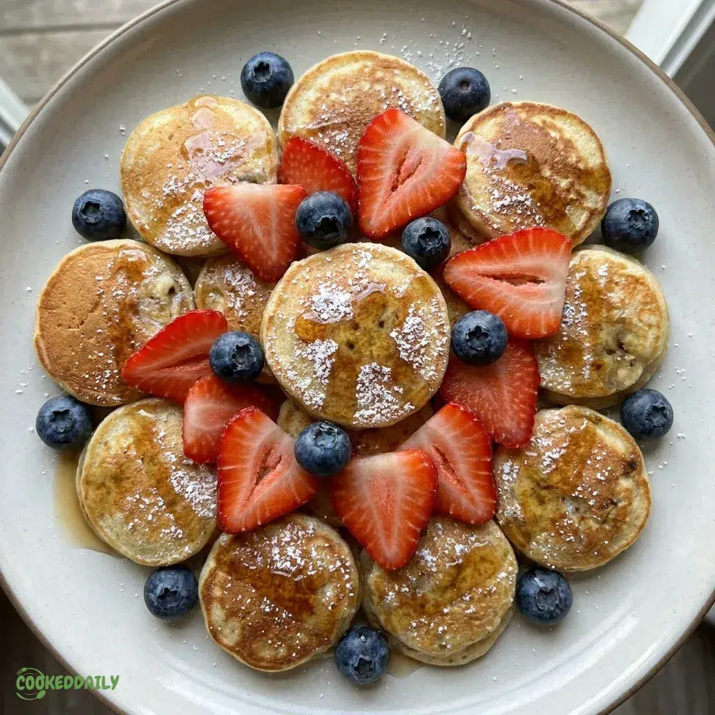 Healthy Mini Banana Pancake Bites 5 Healthy Mini Banana Pancake Bites