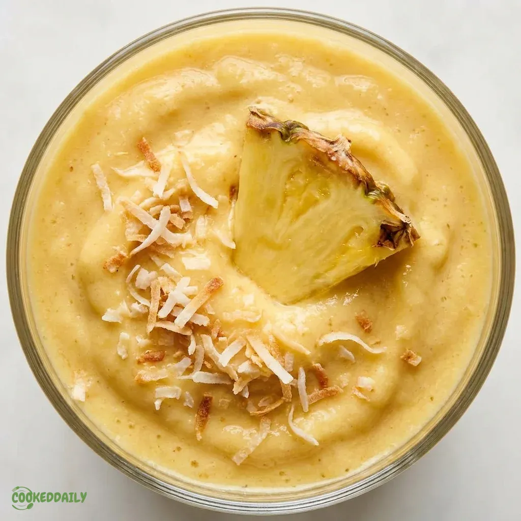 Healthy Pineapple Coconut Smoothie 5 Healthy Pineapple Coconut Smoothie