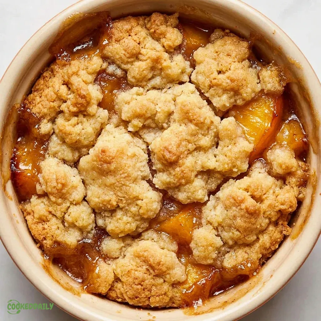 Healthy Single-Serve Personal Peach Cobbler 5 Healthy Single-Serve Personal Peach Cobbler