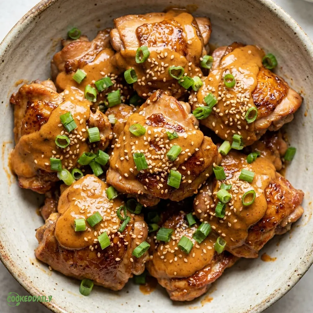 Healthy Skillet Bang Bang Chicken Thighs 5 Healthy Skillet Bang Bang Chicken Thighs