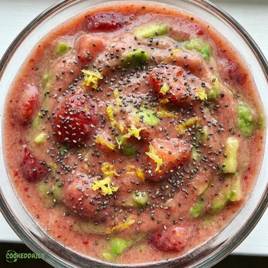 Healthy Strawberry Avocado Smoothie 5 Healthy Strawberry Avocado Smoothie