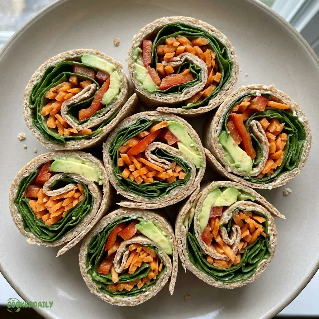 Healthy Vegetable Tortilla Roll-Ups 5 Healthy Vegetable Tortilla Roll-Ups