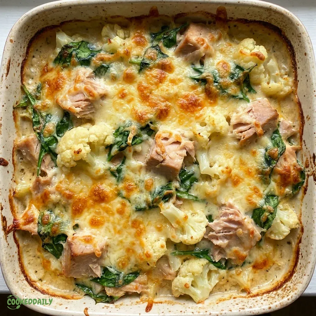 Keto Tuna Casserole with Spinach 5 Keto Tuna Casserole with Spinach