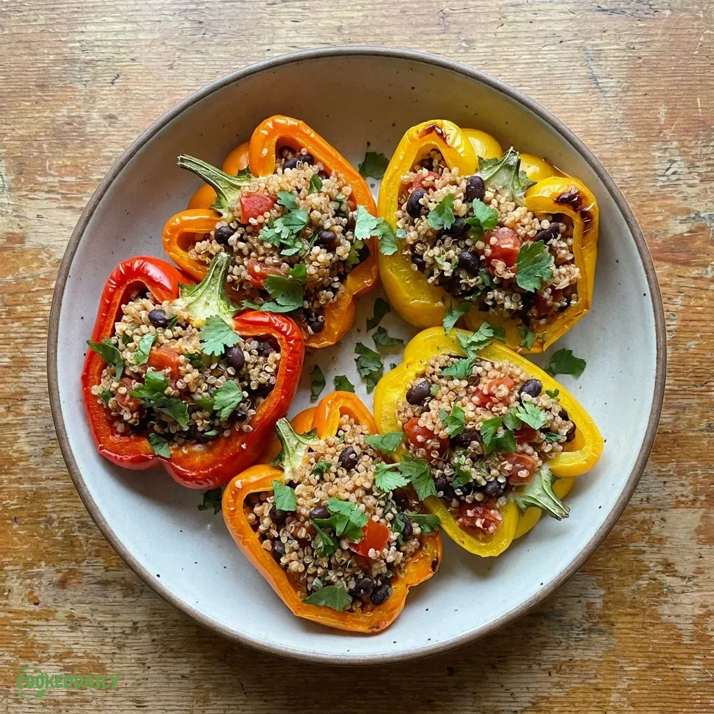 Vegan Stuffed Bell Peppers with Quinoa 5 Vegan Stuffed Bell Peppers with Quinoa