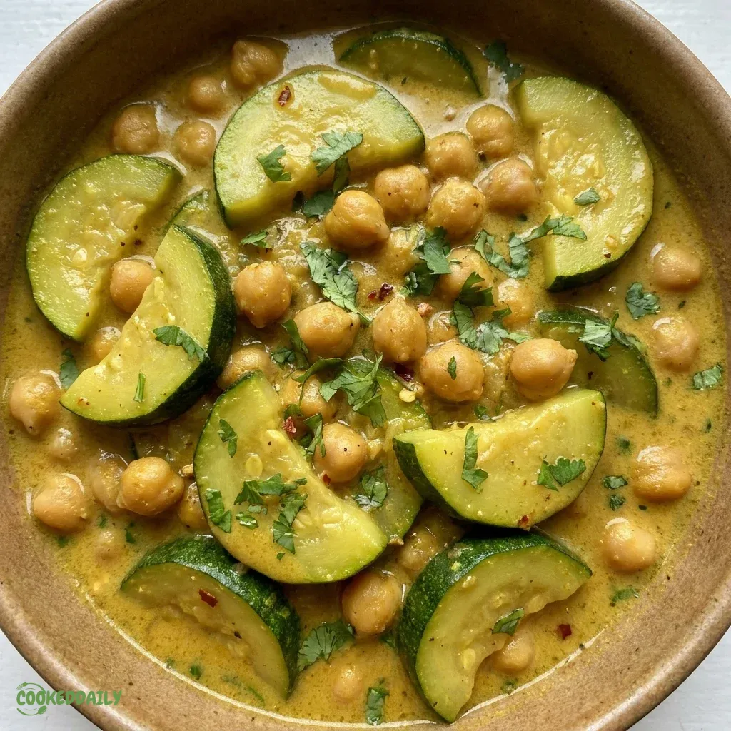 Vegan Zucchini & Chickpea Curry 5 Vegan Zucchini & Chickpea Curry
