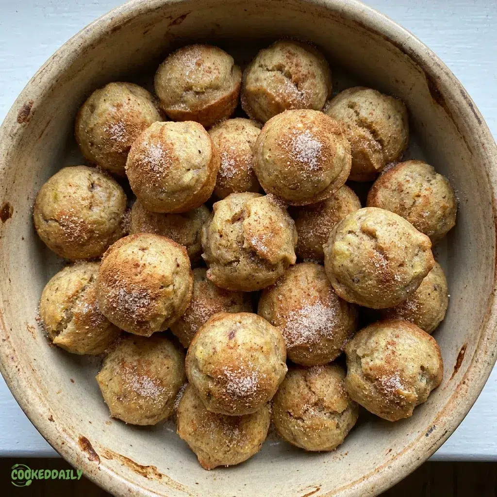 Baked Healthy Banana Donut Holes 5 Baked Healthy Banana Donut Holes