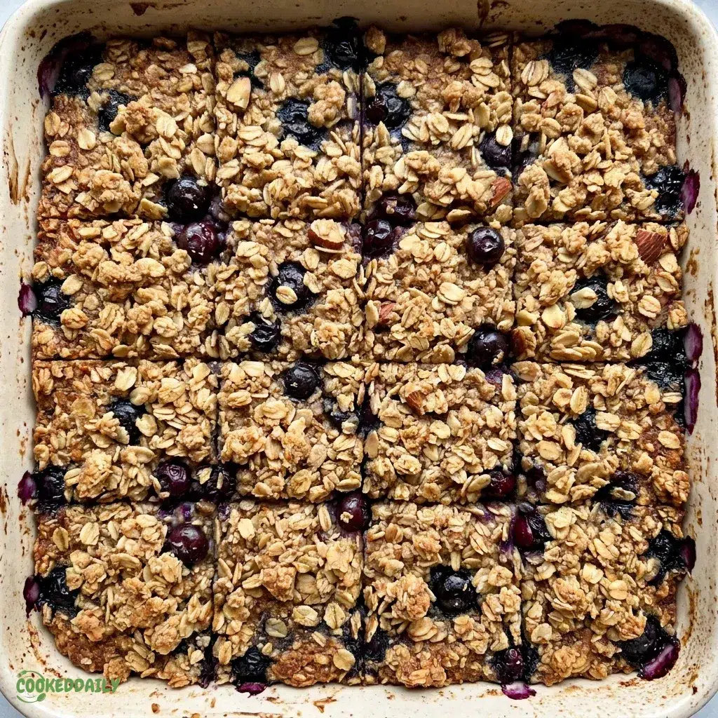 Healthy Blueberry Oatmeal Crumble Bars 5 Healthy Blueberry Oatmeal Crumble Bars