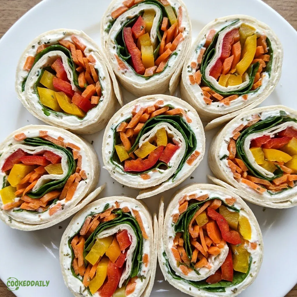 Healthy Fresh Veggie Roll-Ups with Cream Cheese 5 Healthy Fresh Veggie Roll-Ups with Cream Cheese