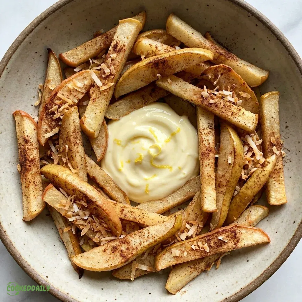 Healthy Fruit Fries with Yogurt Lemon Dip 5 Healthy Fruit Fries with Yogurt Lemon Dip