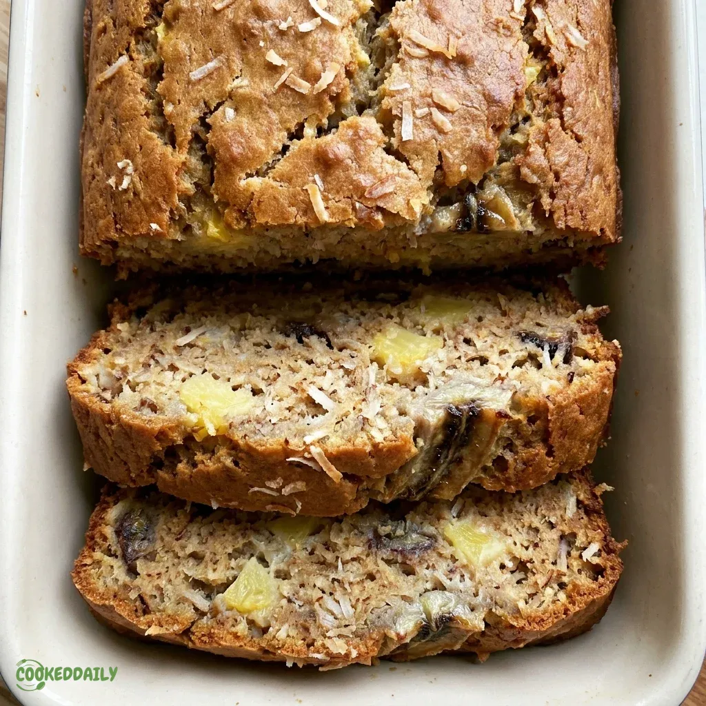 Healthy Hawaiian Pineapple Coconut Banana Bread 5 Healthy Hawaiian Pineapple Coconut Banana Bread