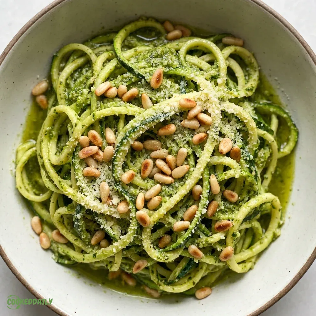 Healthy Pesto Zucchini Noodles (Zoodles) 5 Healthy Pesto Zucchini Noodles (Zoodles)