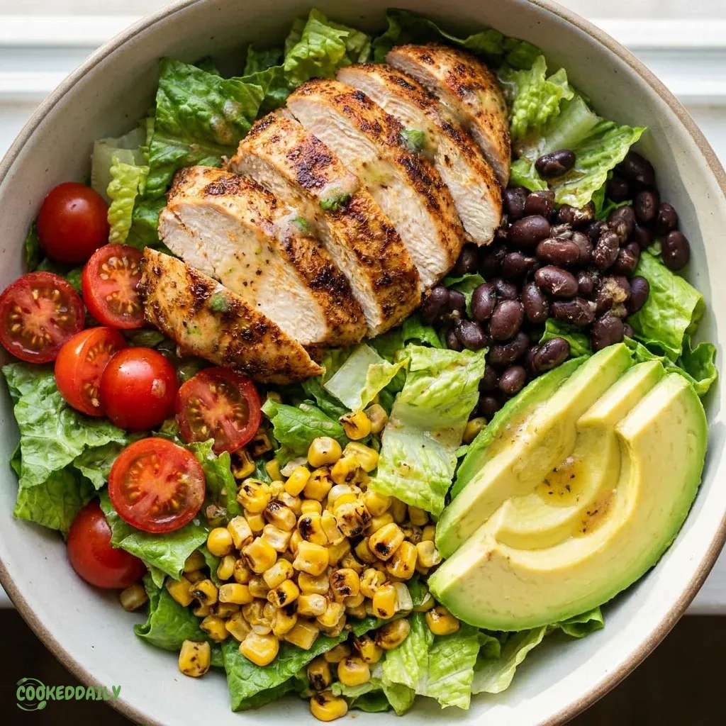 Healthy Santa Fe Chicken Salad Bowl 5 Healthy Santa Fe Chicken Salad Bowl