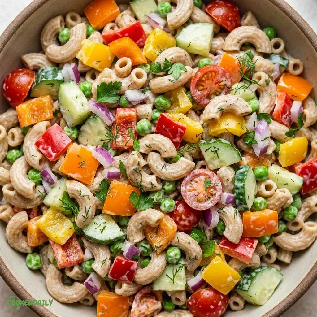 Healthy Summer Veggie Macaroni Salad 5 Healthy Summer Veggie Macaroni Salad