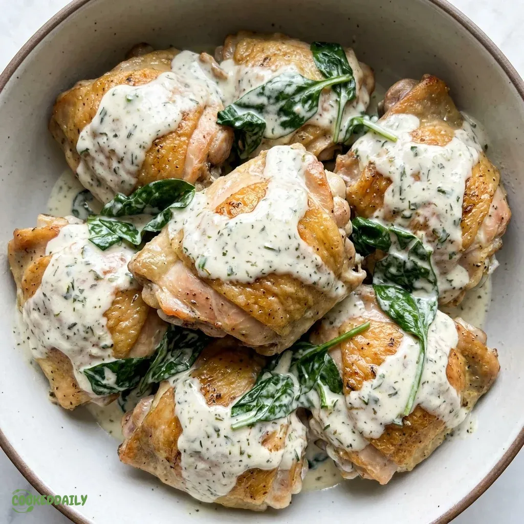Low-Carb Creamy Ranch Chicken Thighs 5 Low-Carb Creamy Ranch Chicken Thighs