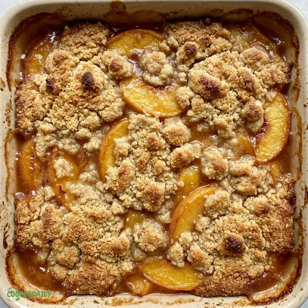 No-Sugar-Added Warm Peach Cobbler 5 No-Sugar-Added Warm Peach Cobbler